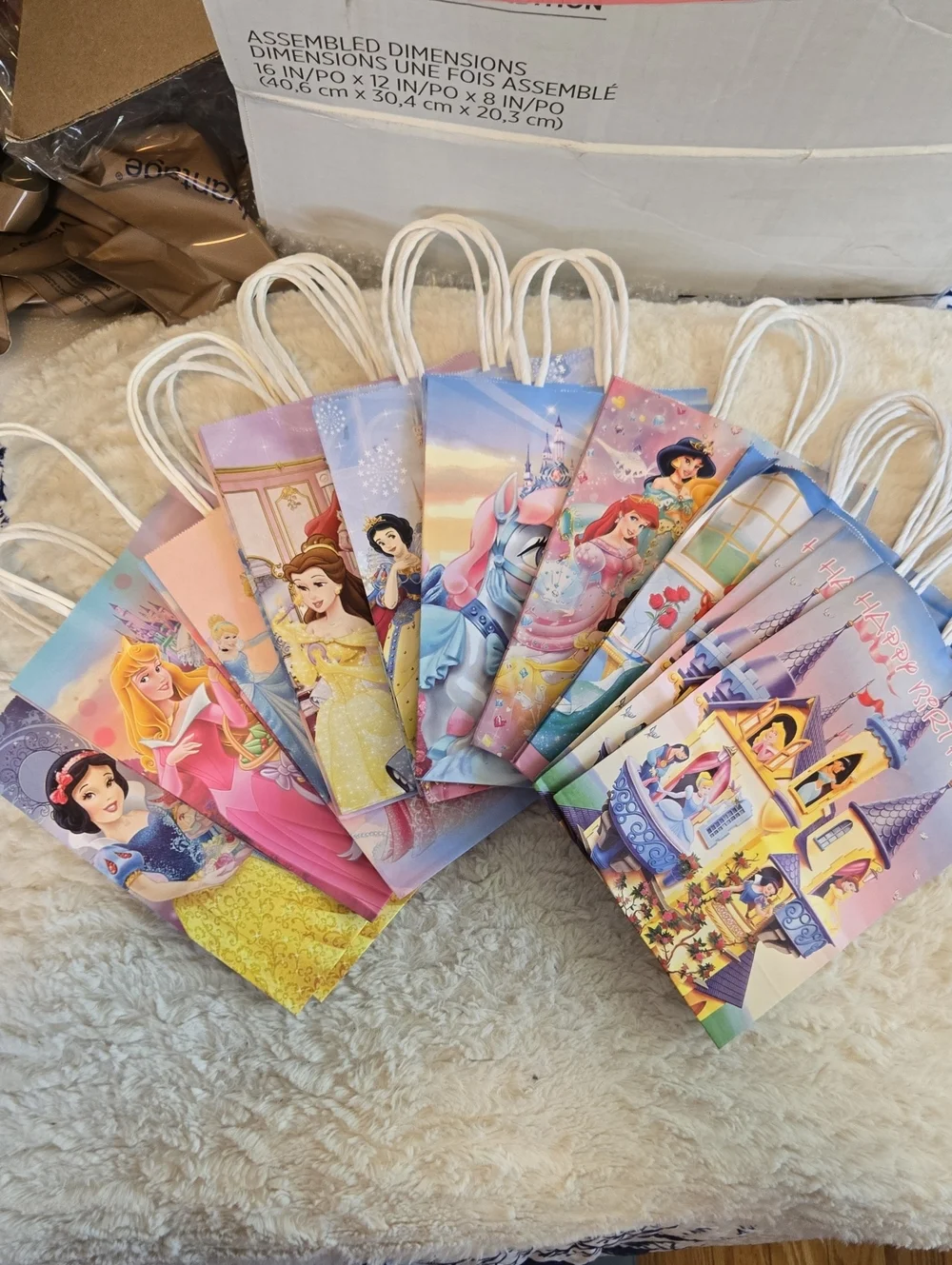 Princess Castle Party Favor Gift Bags - 20
